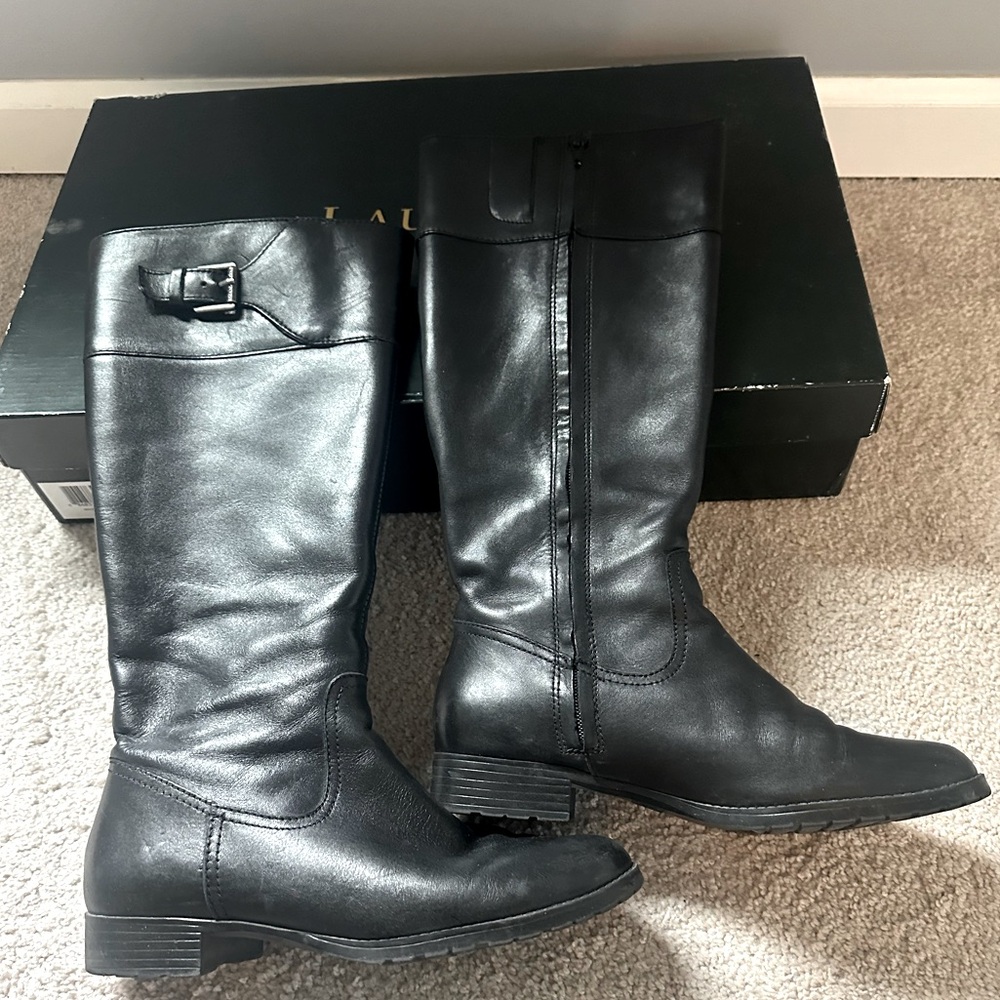 Ladies Size 8 Lauren by Ralph Lauren Leather Riding Boots